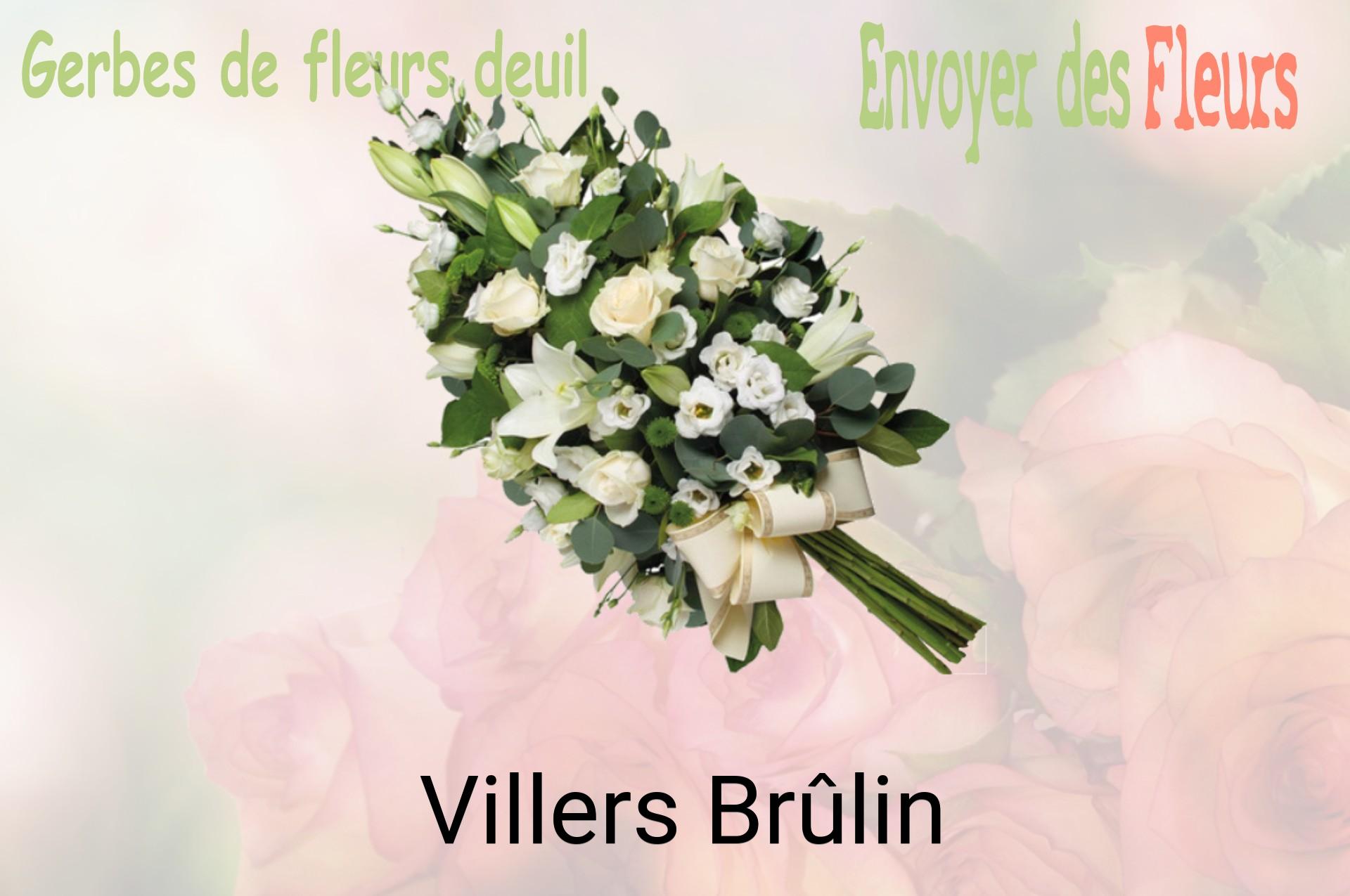 Gerbe de fleurs de deuil livrée à Villers-Brûlin